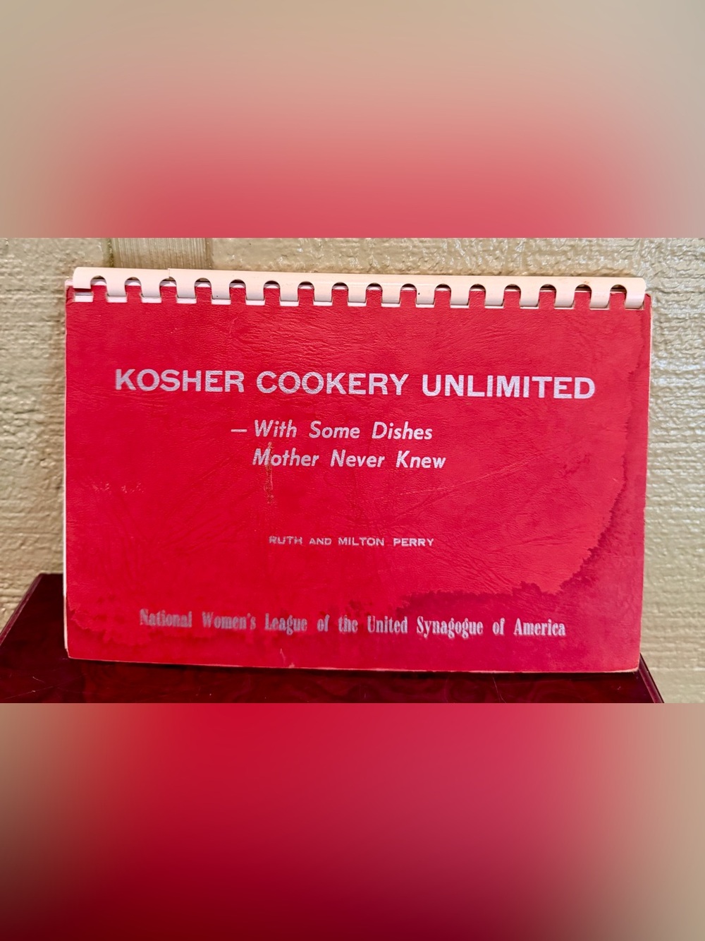 Vintage Kosher Cookery Unlimited Cookbook Ruth & Milton Perry 1960 Jewish Recipe